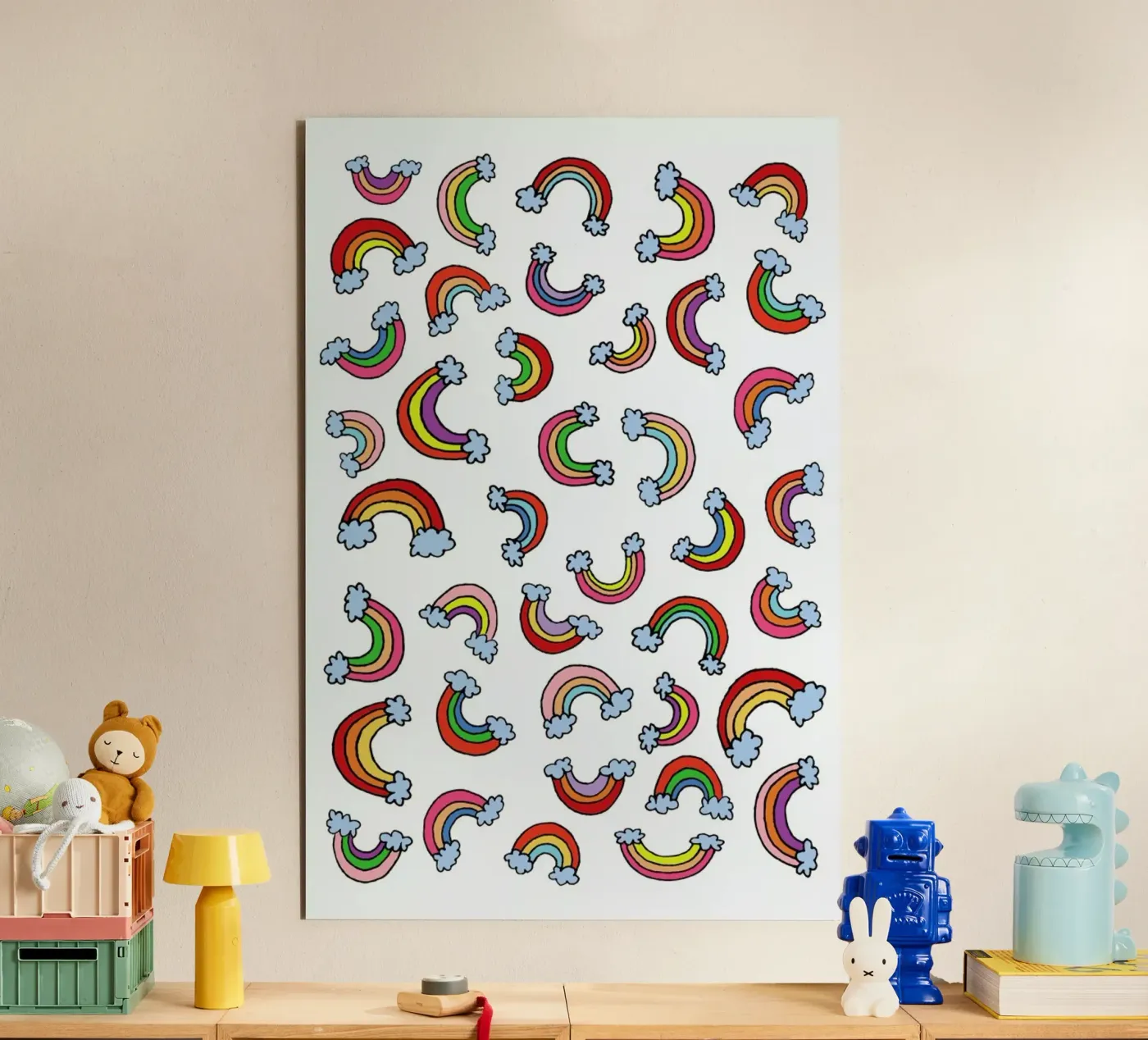 Rainbow Pattern forex plate by KP Design