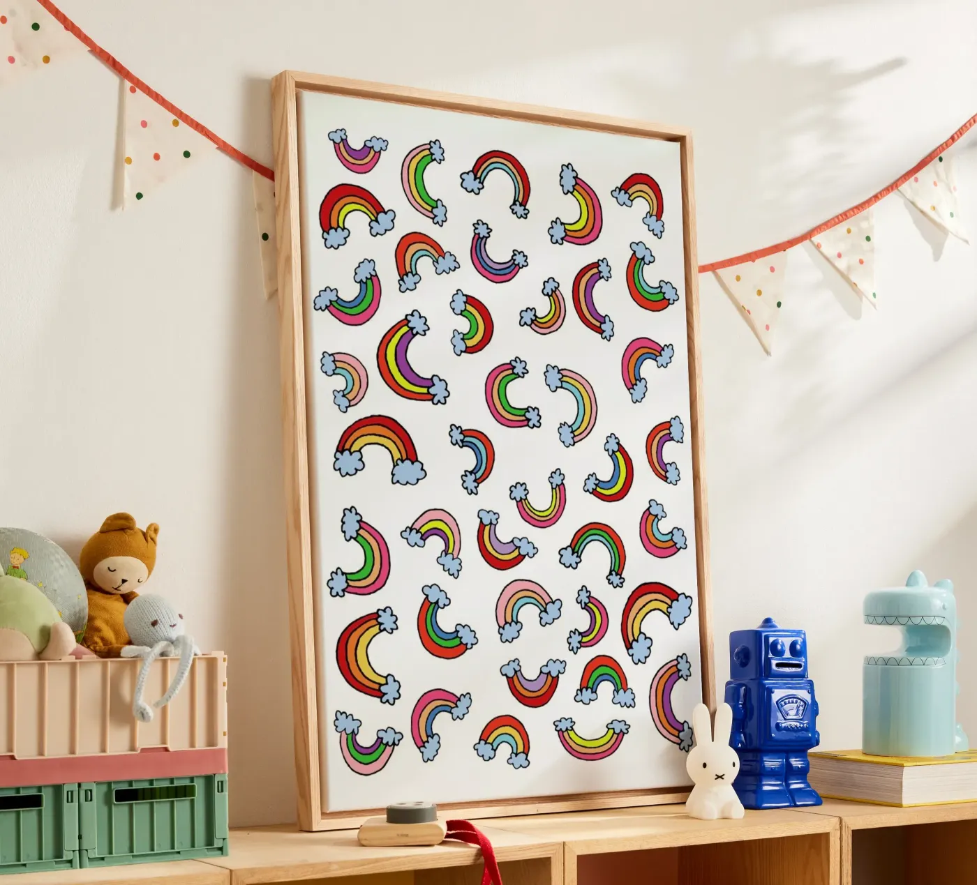 Rainbow Pattern toile de KP Design