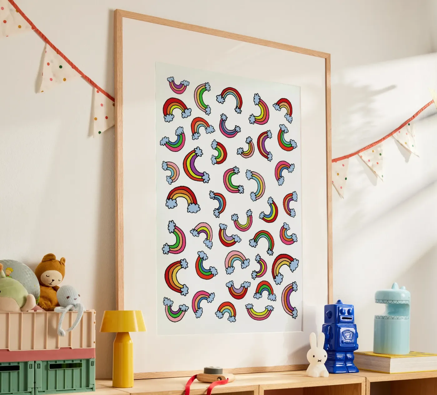 Rainbow Pattern poster by KP Design