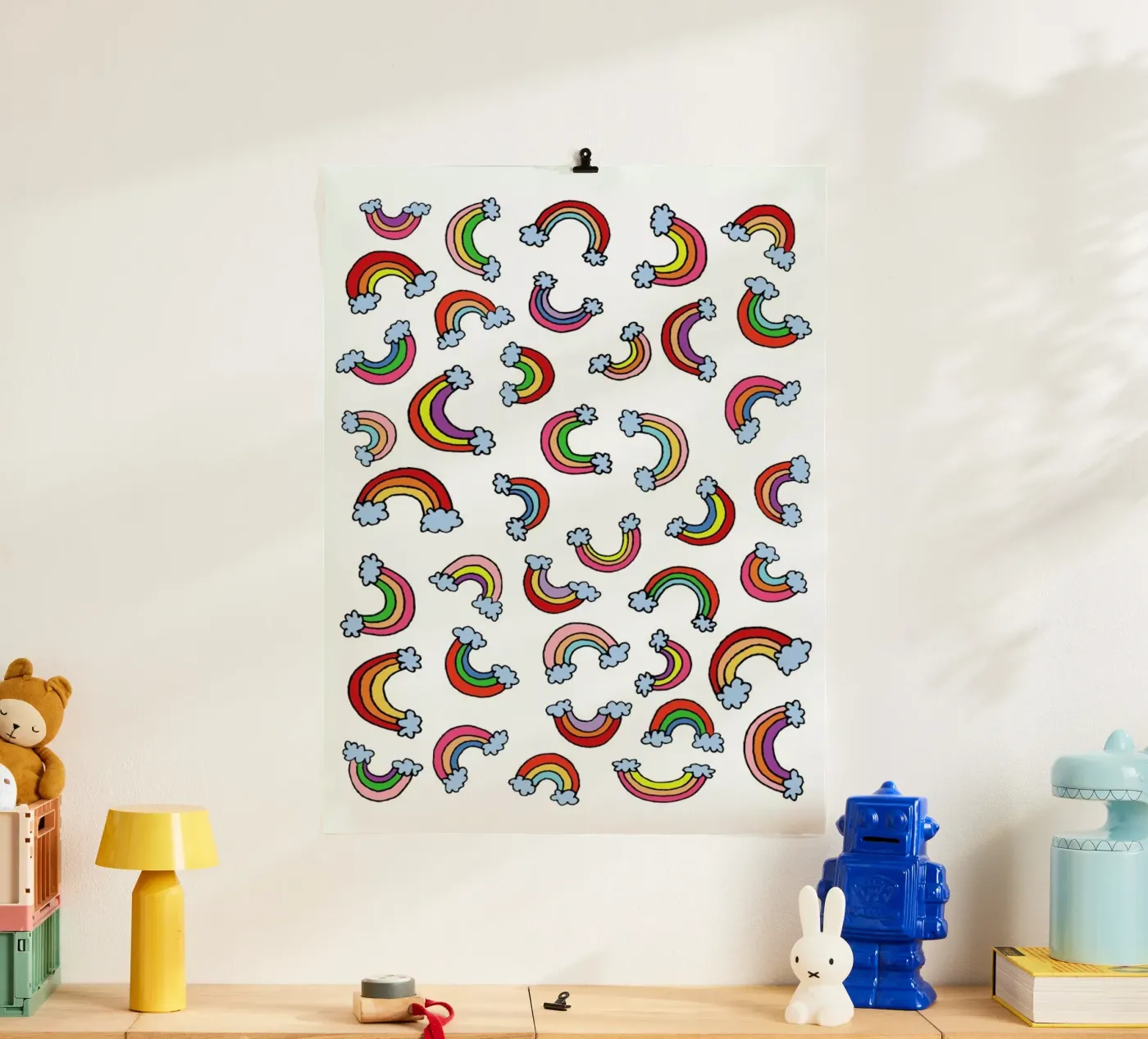 Rainbow Pattern poster by KP Design