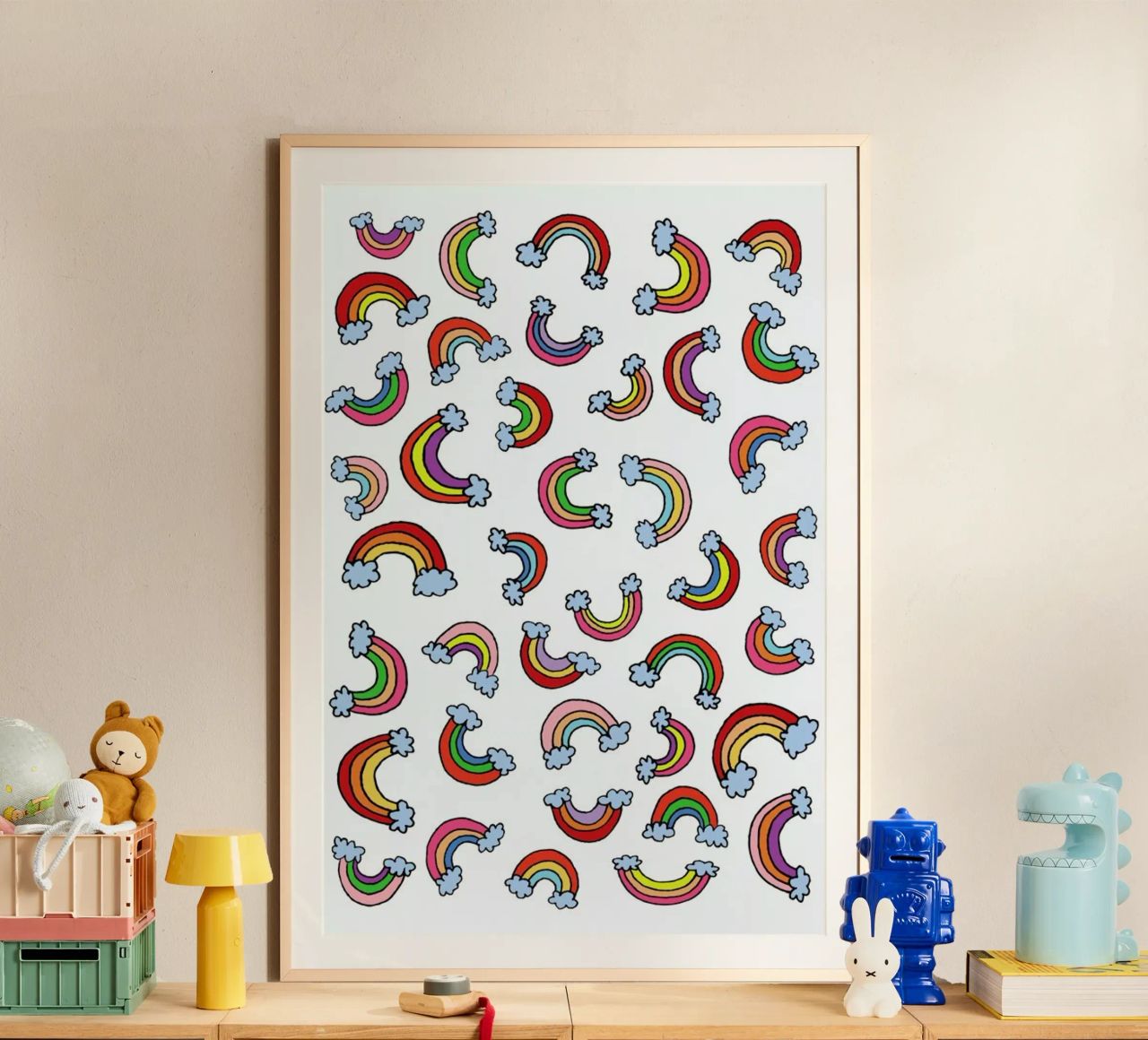Rainbow Pattern carta hahnemühle da KP Design
