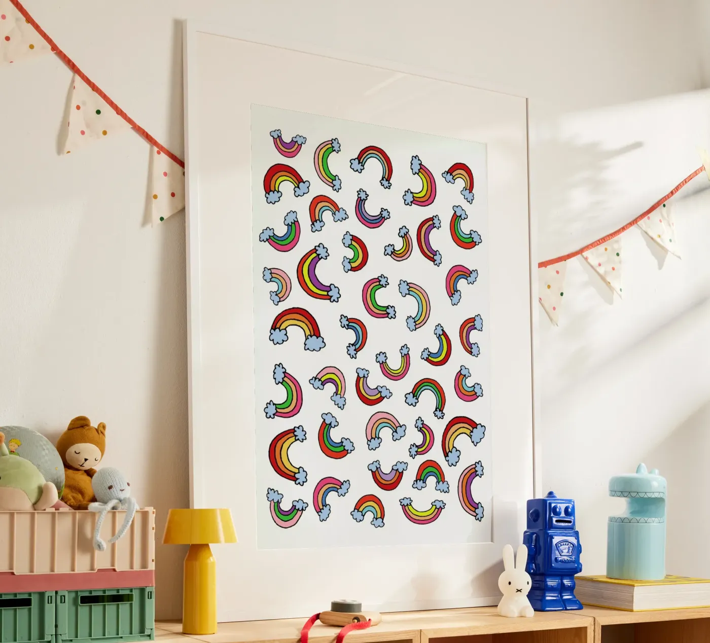 Rainbow Pattern poster by KP Design