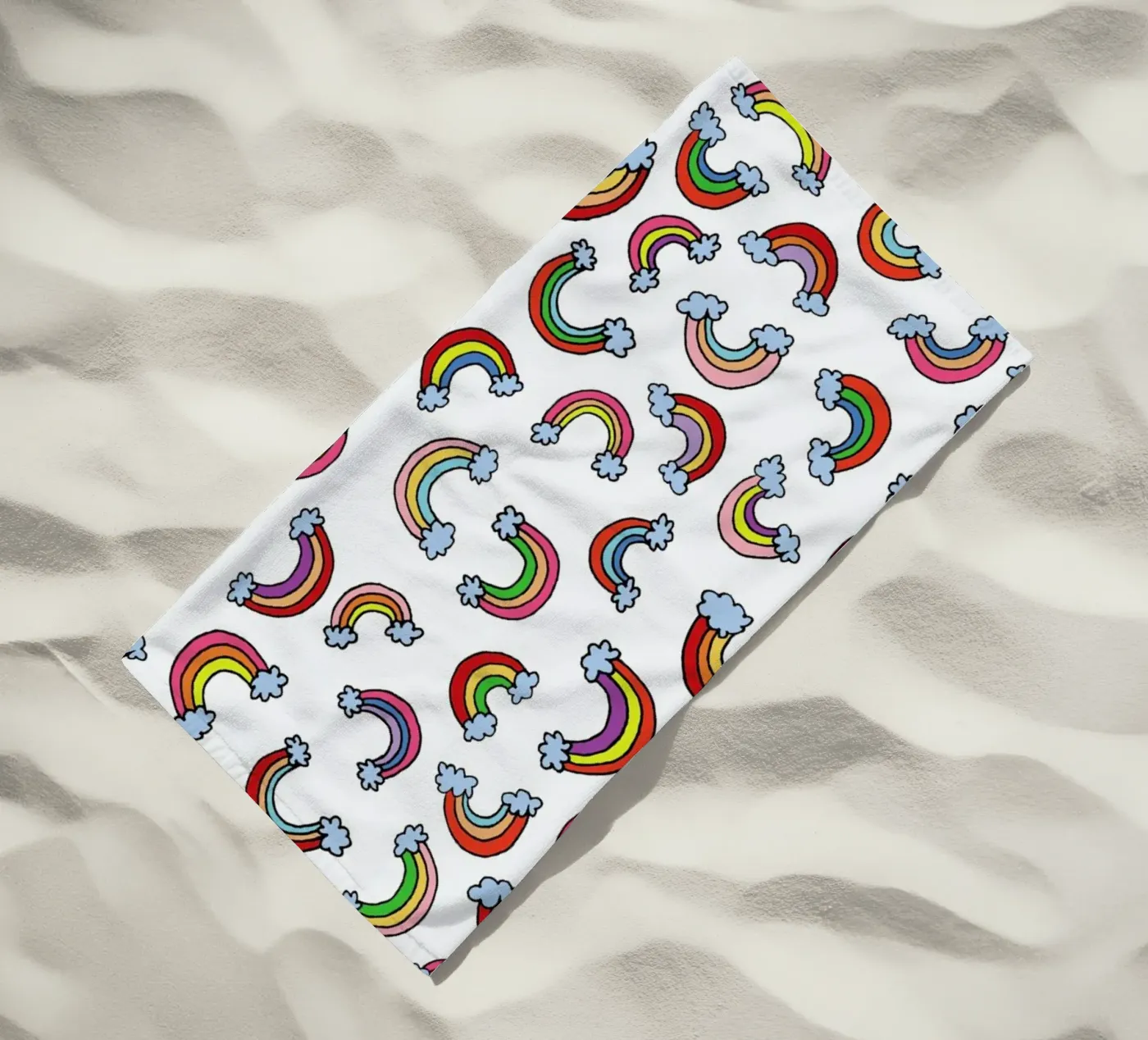 Rainbow Pattern Strandtuch von KP Design