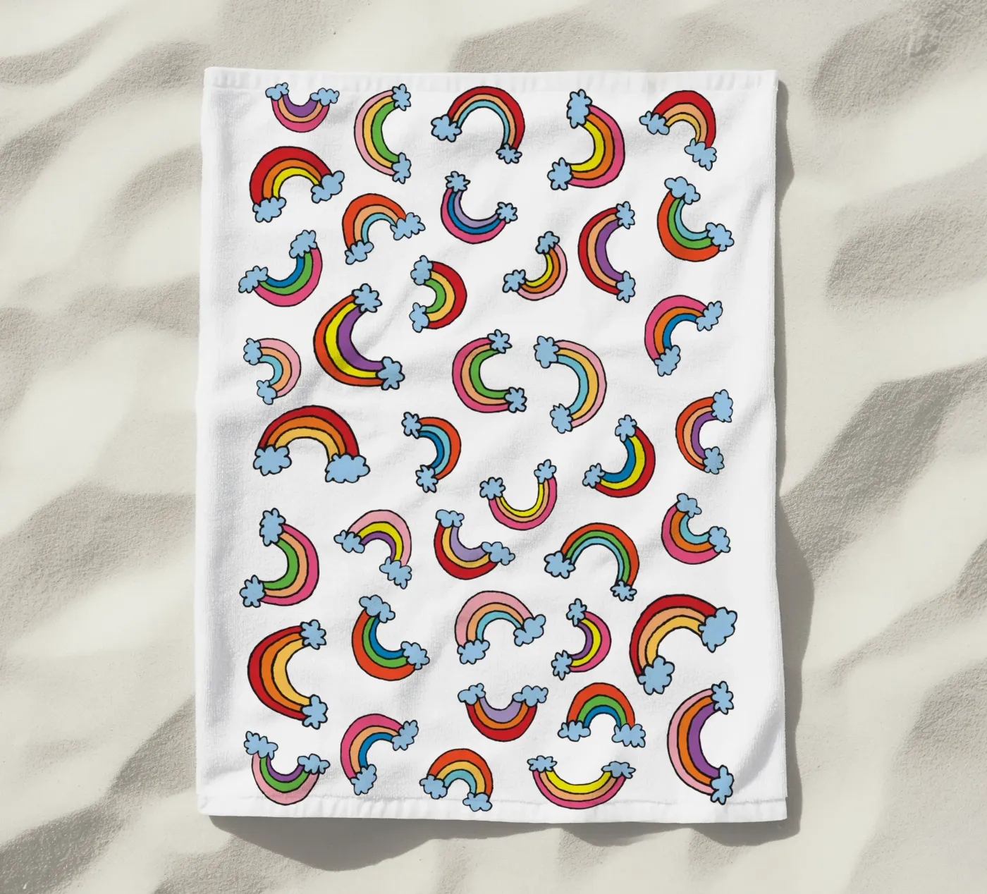 Rainbow Pattern Strandtuch von KP Design