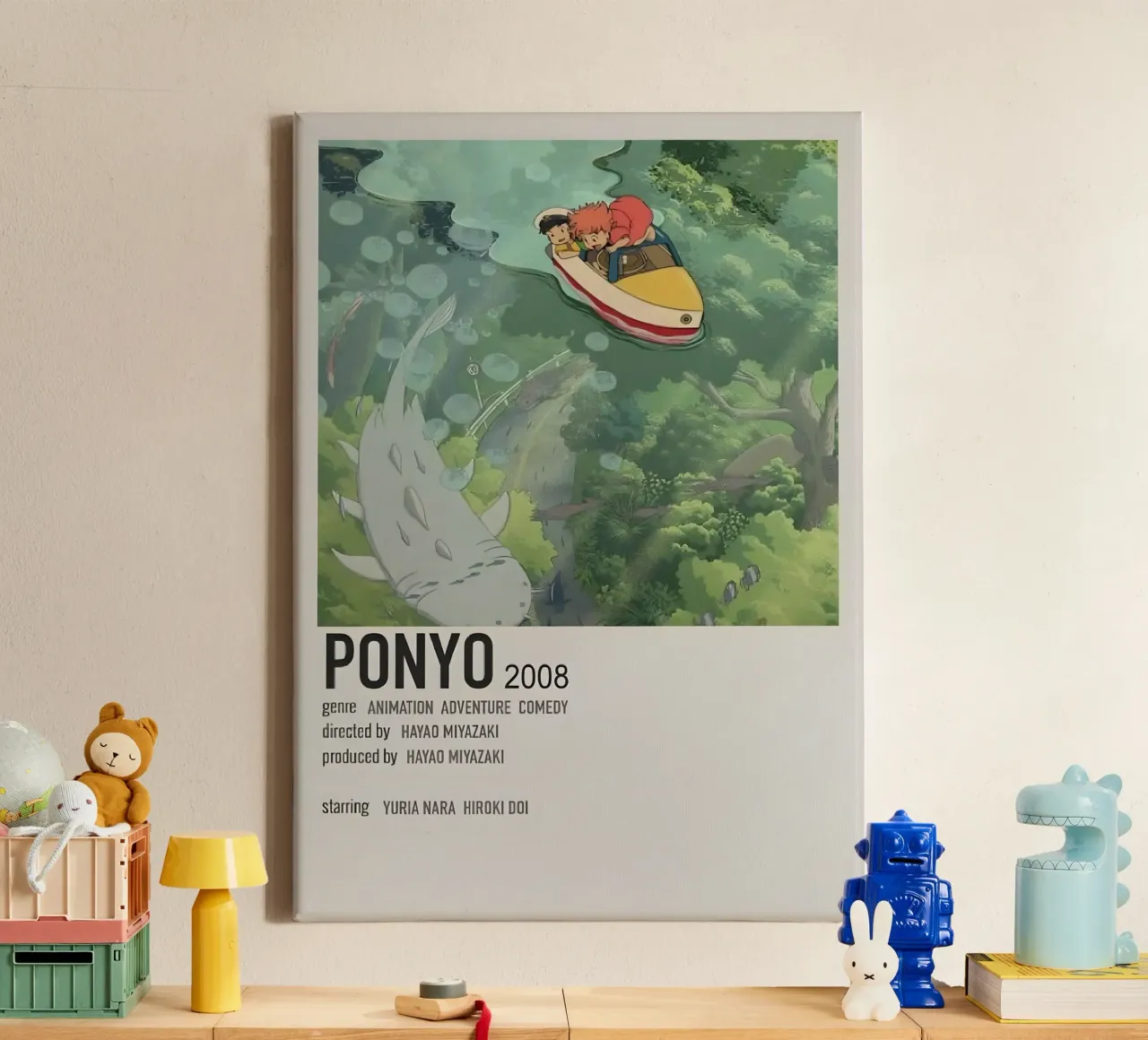 PONYO 2008 tela con Cornice a cassetta da Totoya