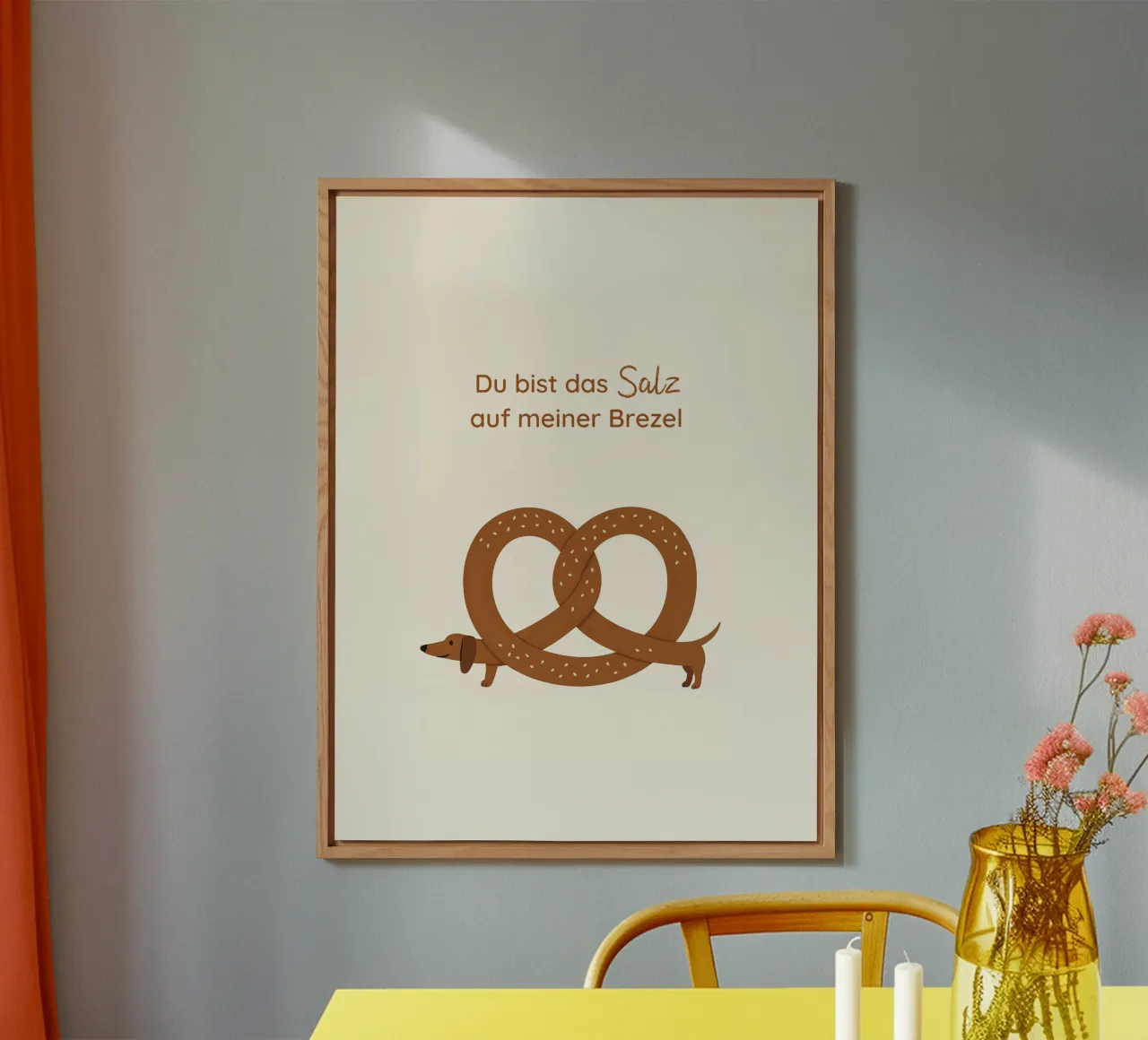 Brezn Dackel alluminio dibond da Made in Bavaria