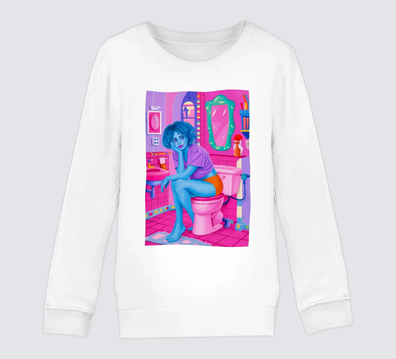 Riflesso colorato del bagno felpa bambino da Ivory Frame