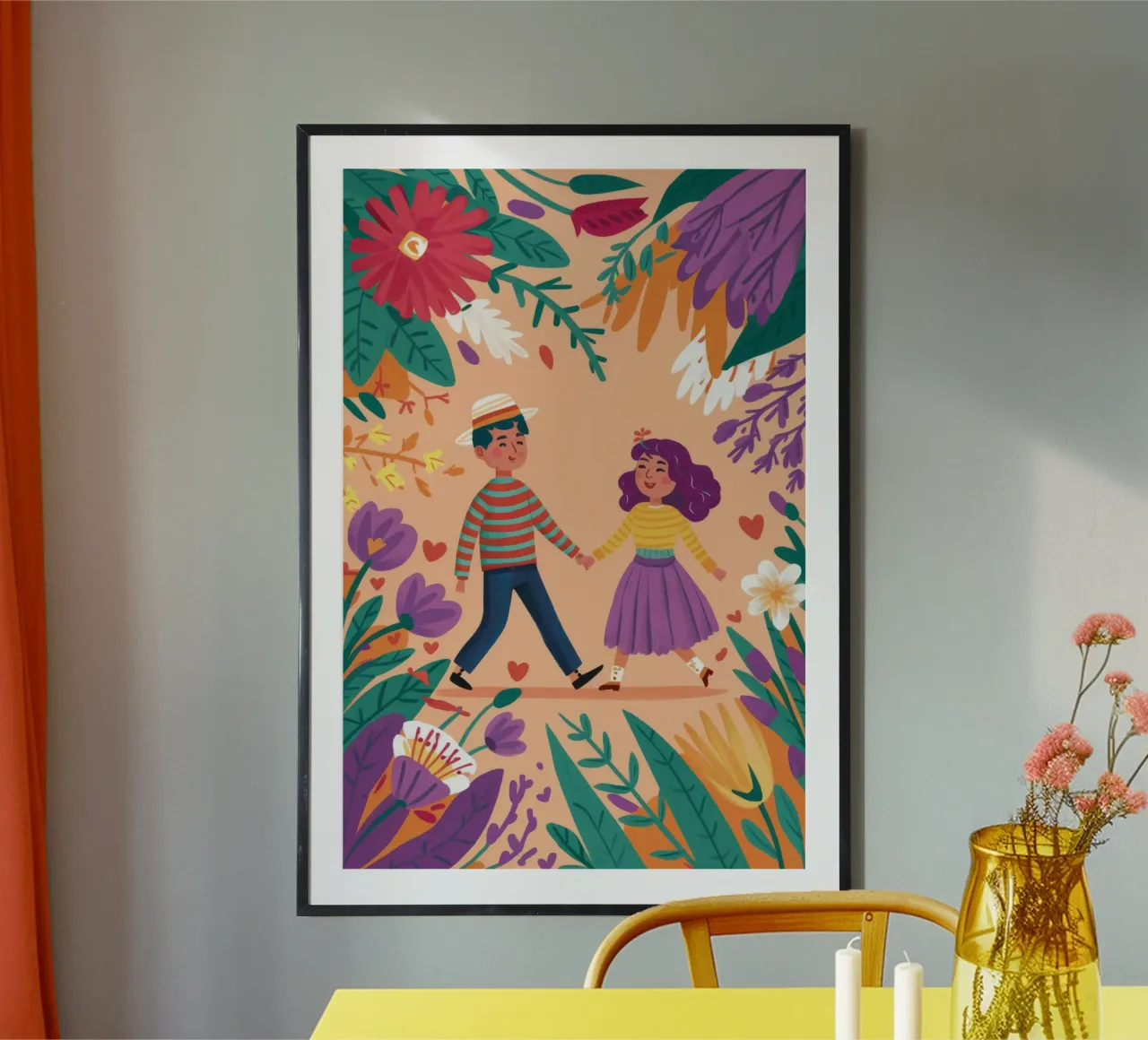 Passeggiata nella foresta incantata poster da Ivory Frame