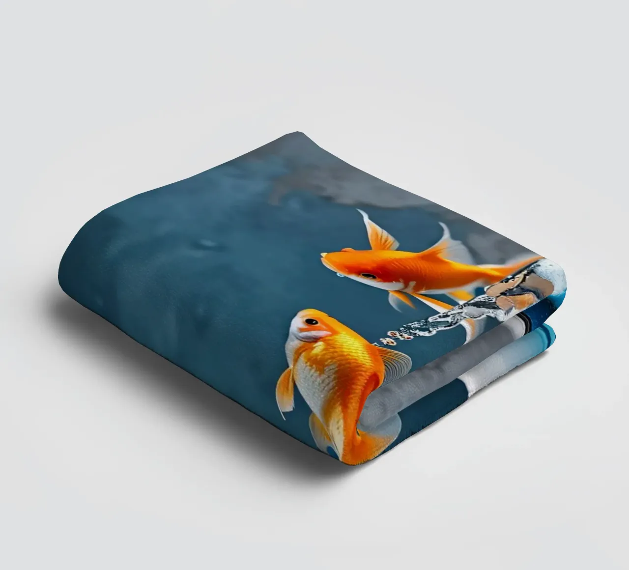 Wasserhahn spuckt Goldfische Handtuch von kosinsart.gallery