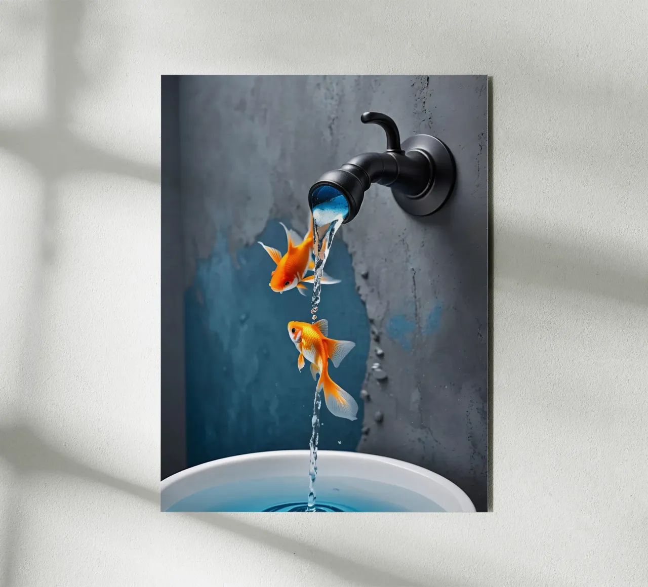 Wasserhahn spuckt Goldfische forex plate by kosinsart.gallery