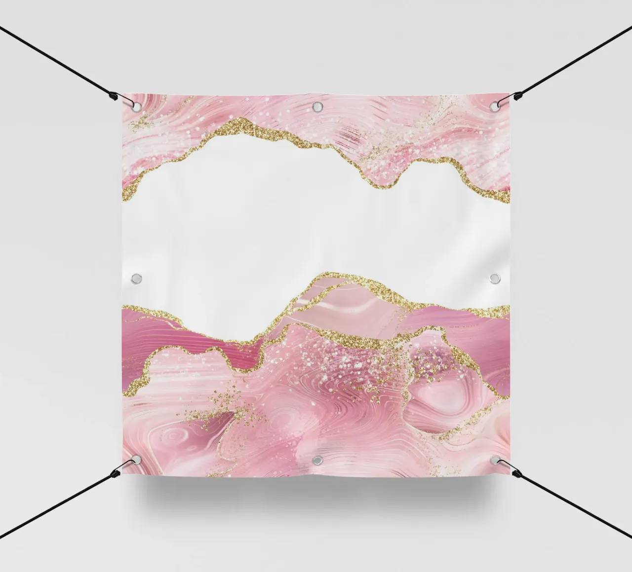 Agata glitterata rosa e oro Texture 07 telo in pvc da Gemstone Textures