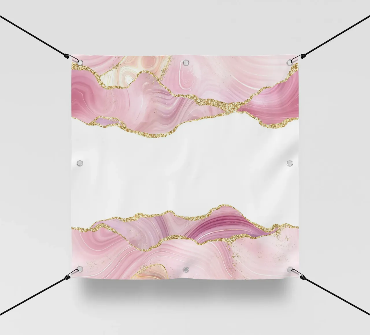 Agata glitterata rosa e oro Texture 08 telo in pvc da Gemstone Textures