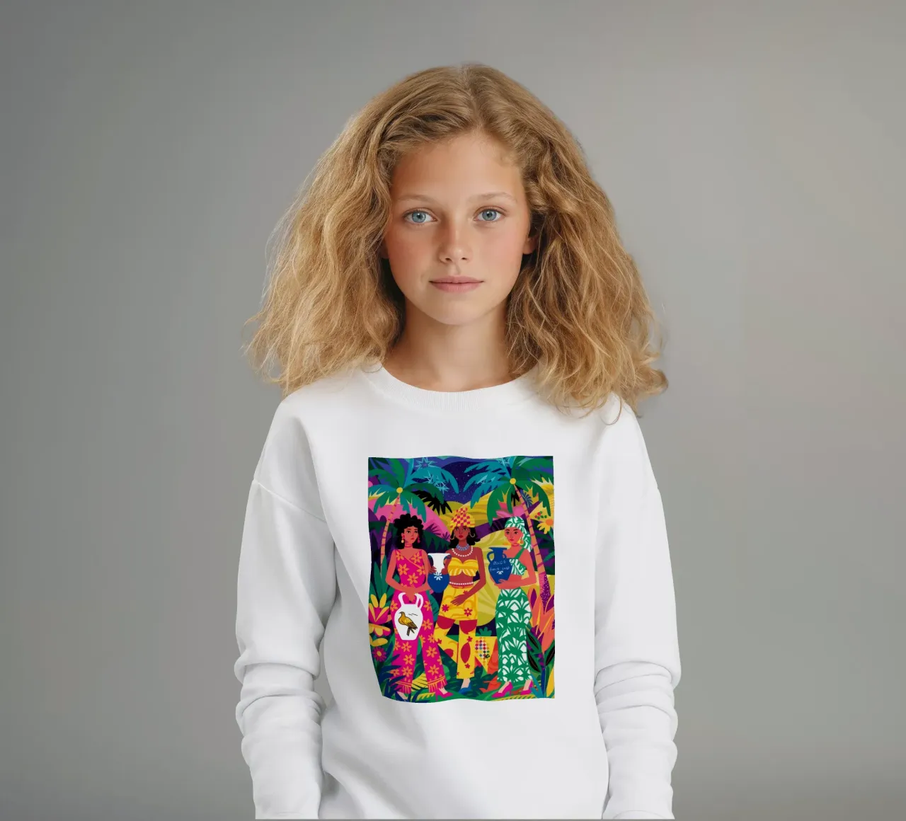 Levendige zusterschapseenheid kinder sweatshirt van Ivory Frame