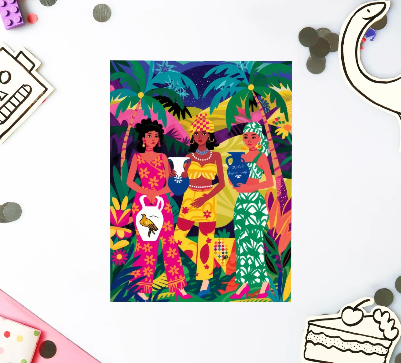 Vibrant Sisterhood Unity sticker by Ivory Frame
