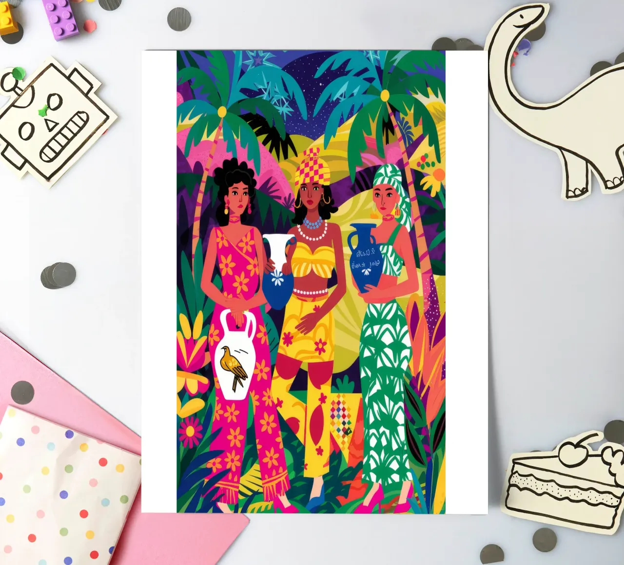 Vibrant Sisterhood Unity sticker sheet by Ivory Frame