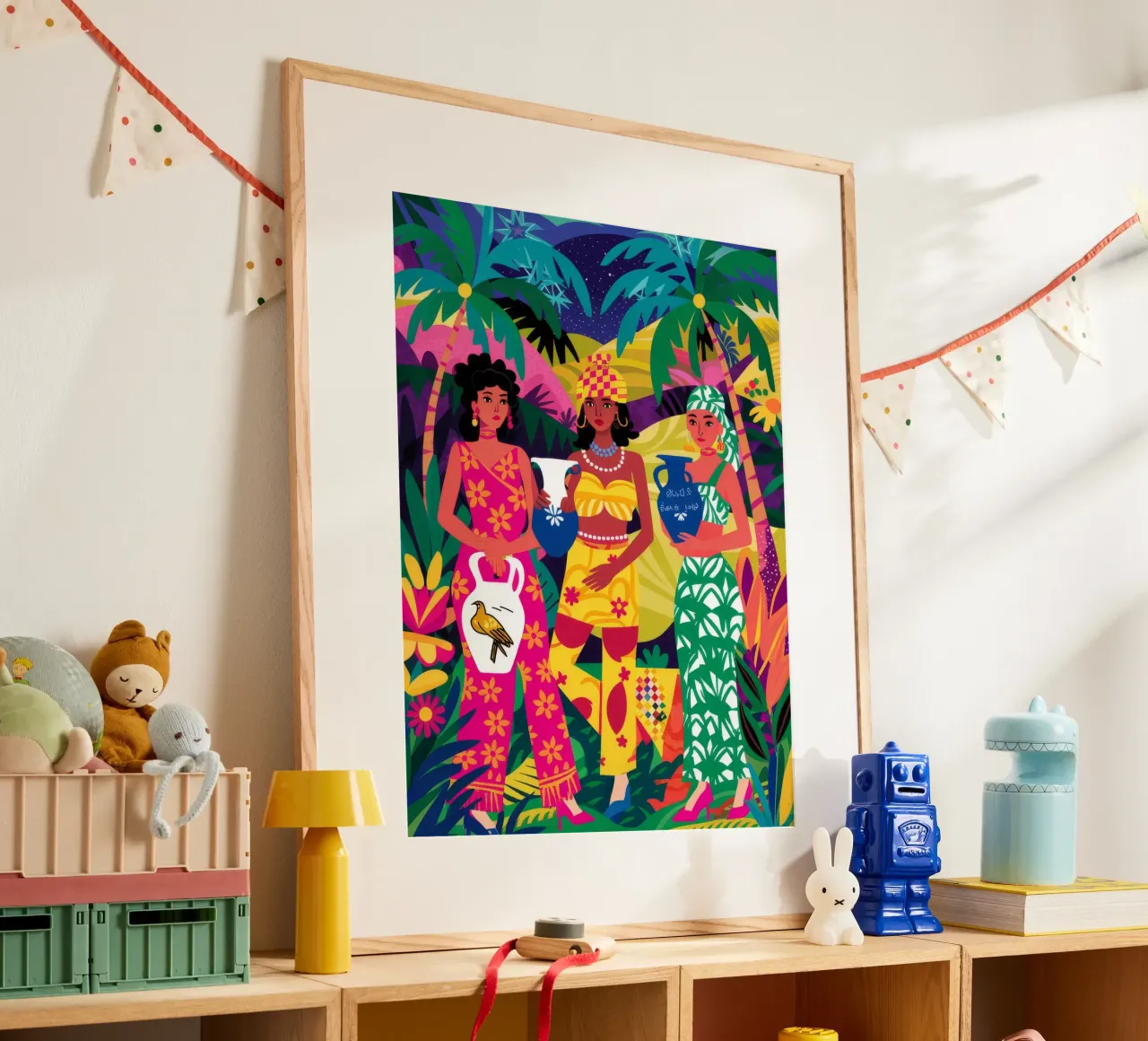 Vibrant Sisterhood Unity poster by Ivory Frame