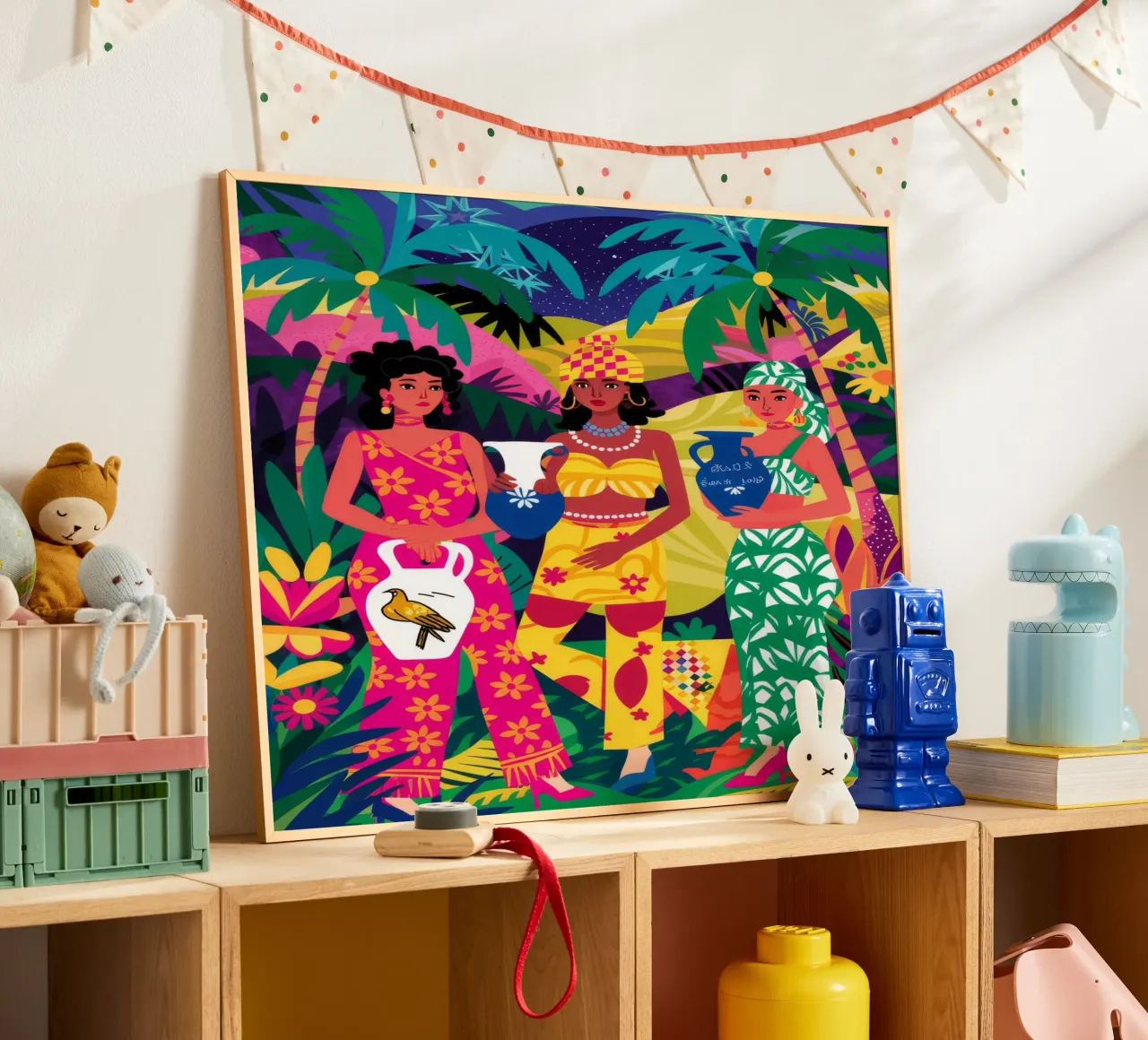Vibrant Sisterhood Unity poster by Ivory Frame