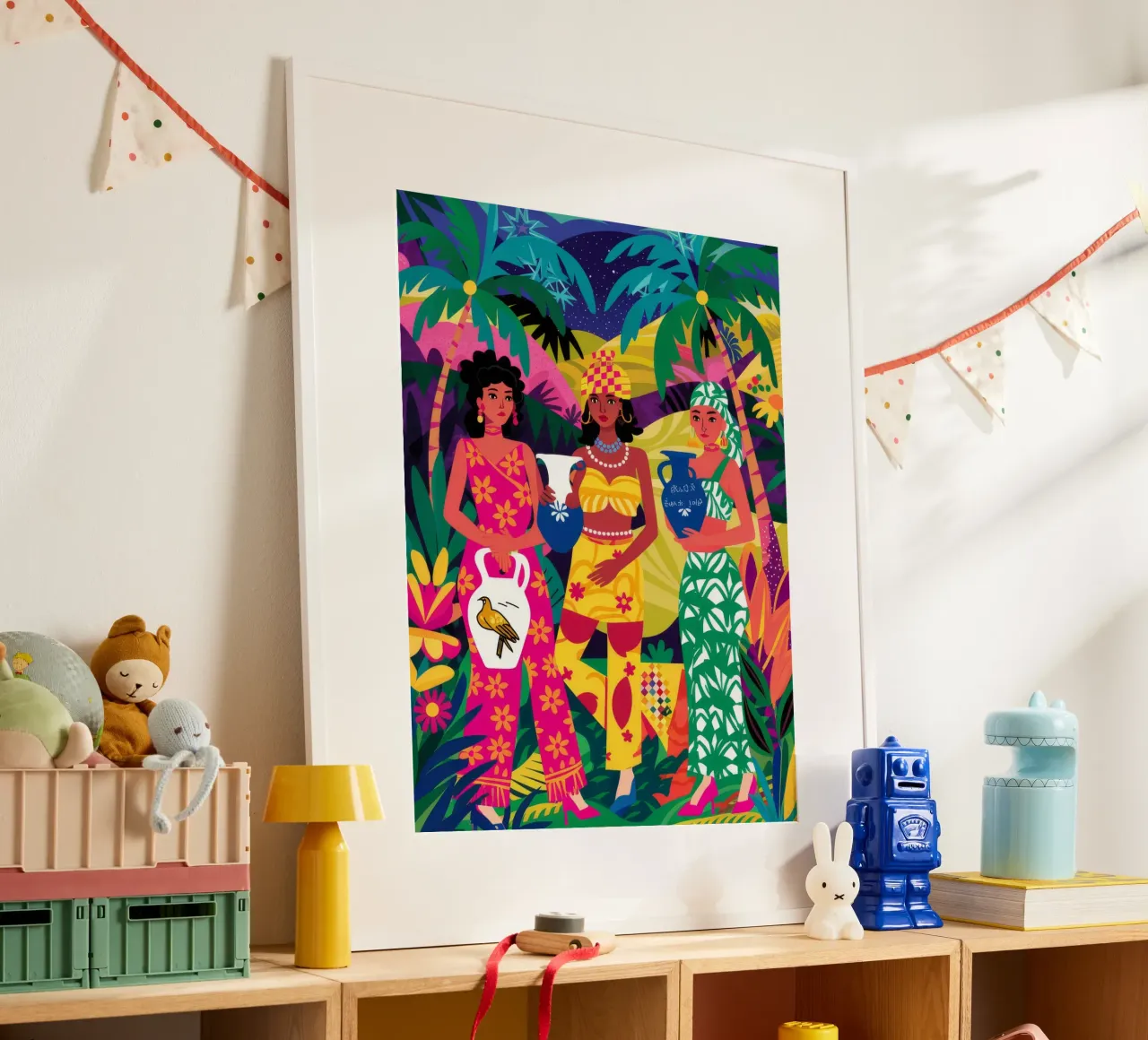 Vibrant Sisterhood Unity poster by Ivory Frame