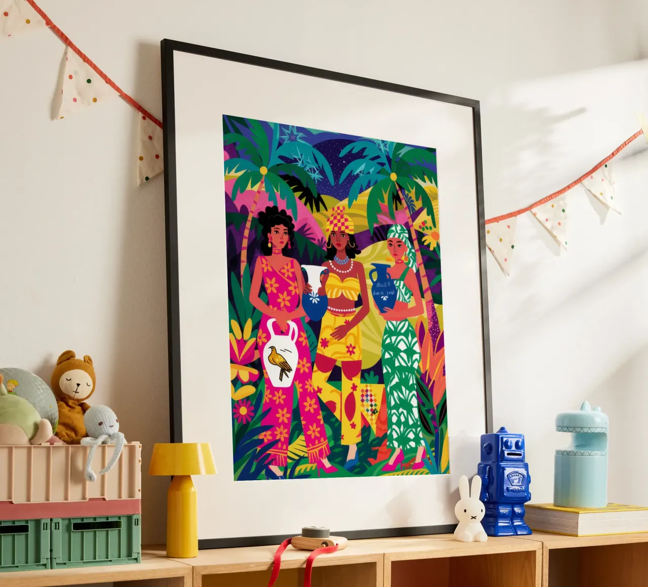 Vibrant Sisterhood Unity poster by Ivory Frame