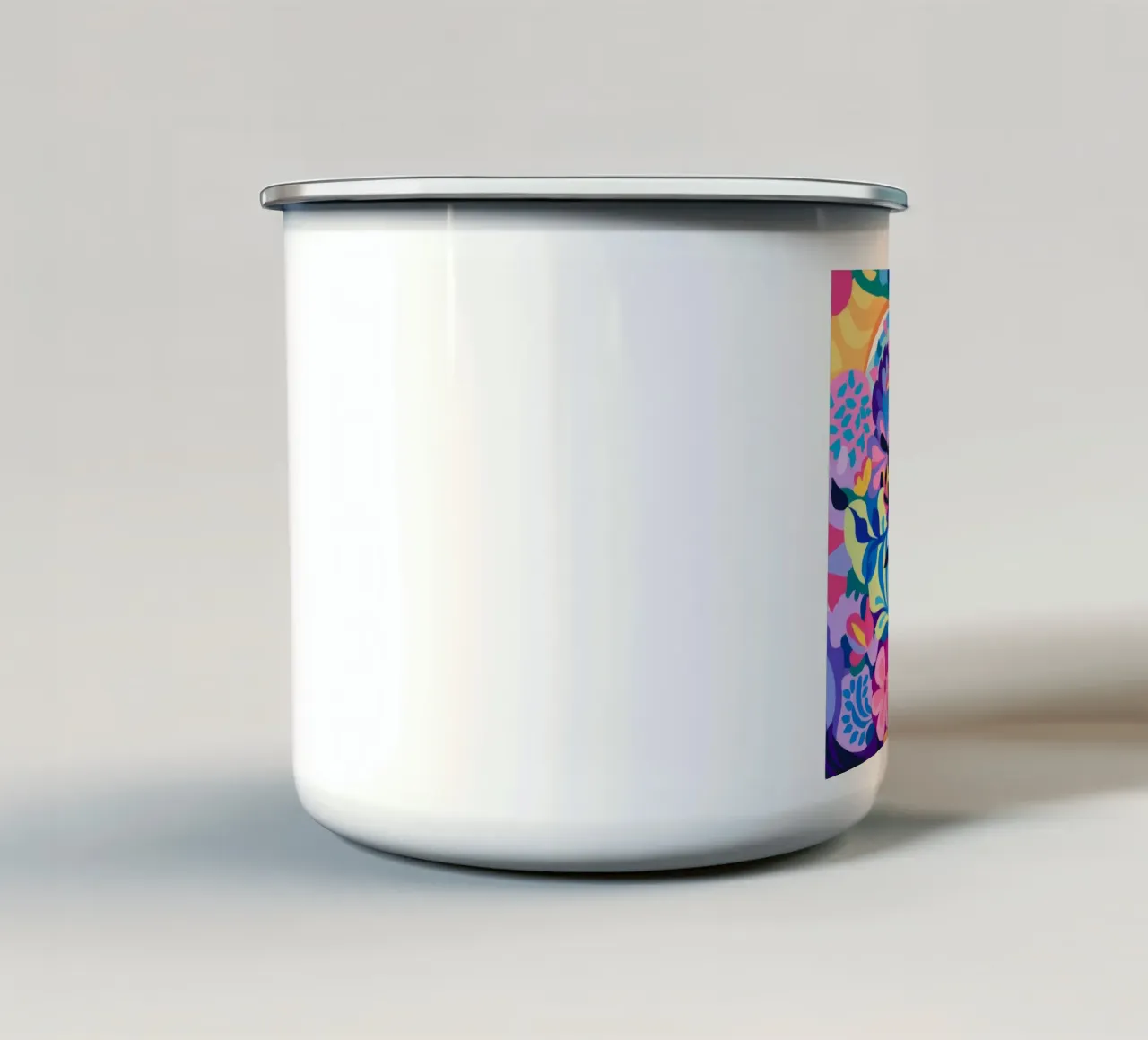 Armonia floreale tazza in smalto da Ivory Frame