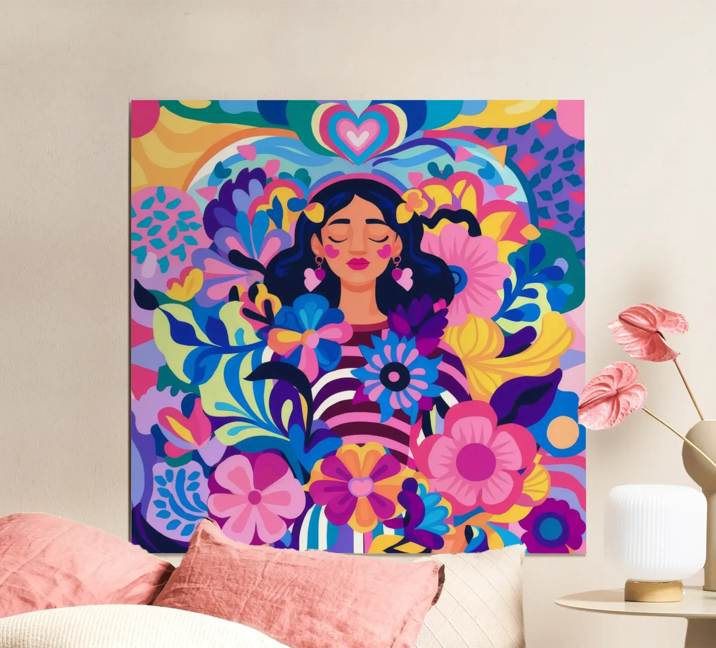 Armonia floreale poster da Ivory Frame