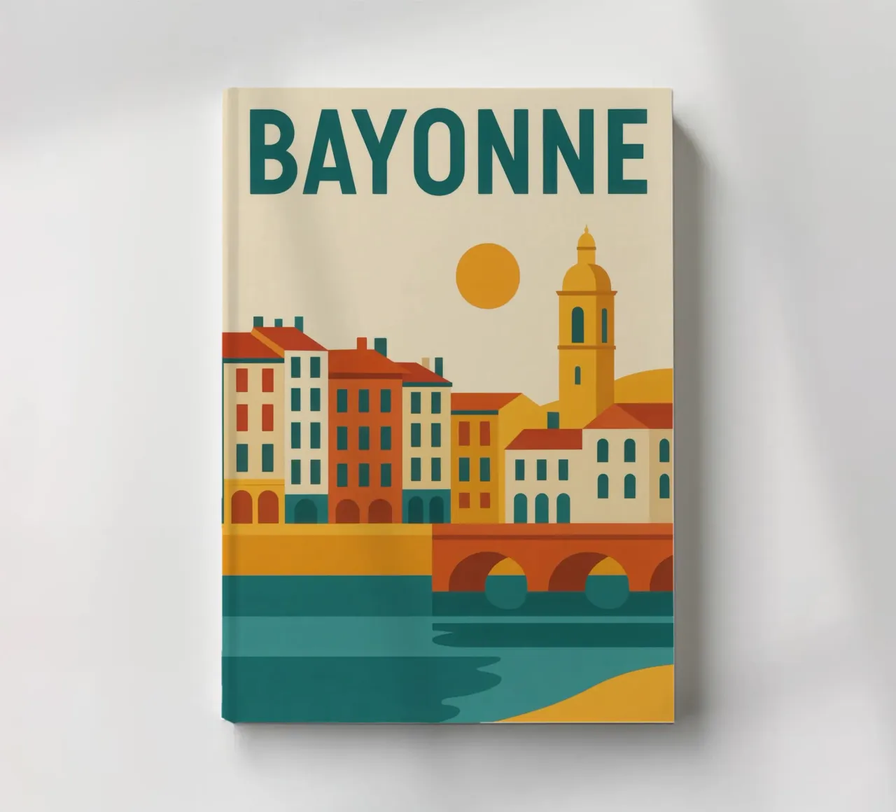 Bayonne - Tra fiume e facciata, un'aria da sud-ovest diario da JETLAG | affiches voyage