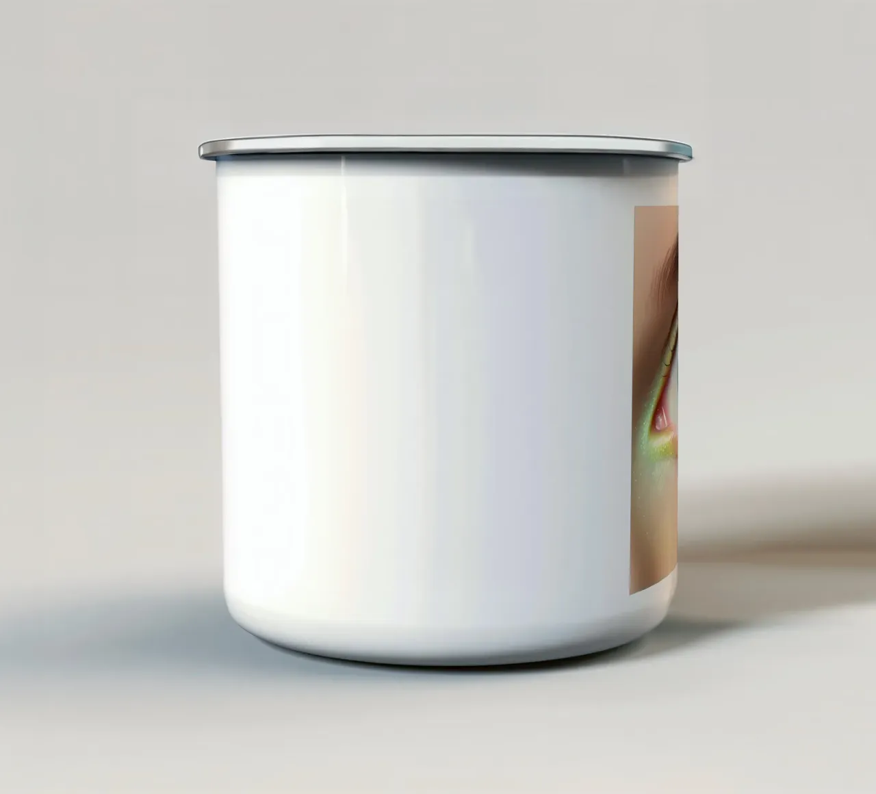 Grünes Auge tazza in smalto da kosinsart.gallery