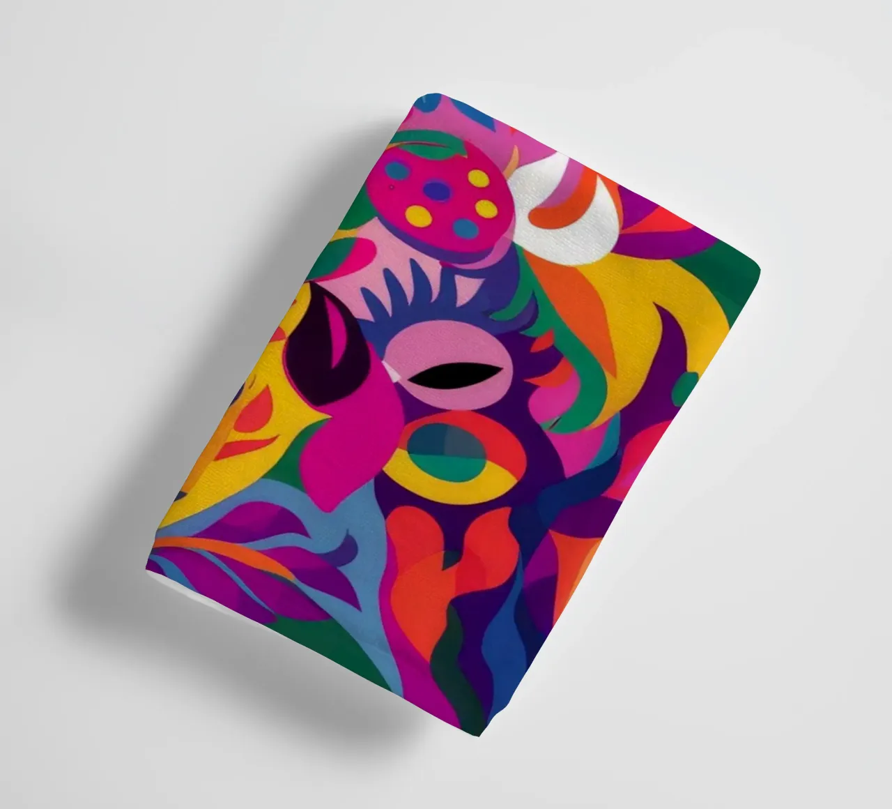 Kaleidoscopic Pattern Fusion towel by Ivory Frame