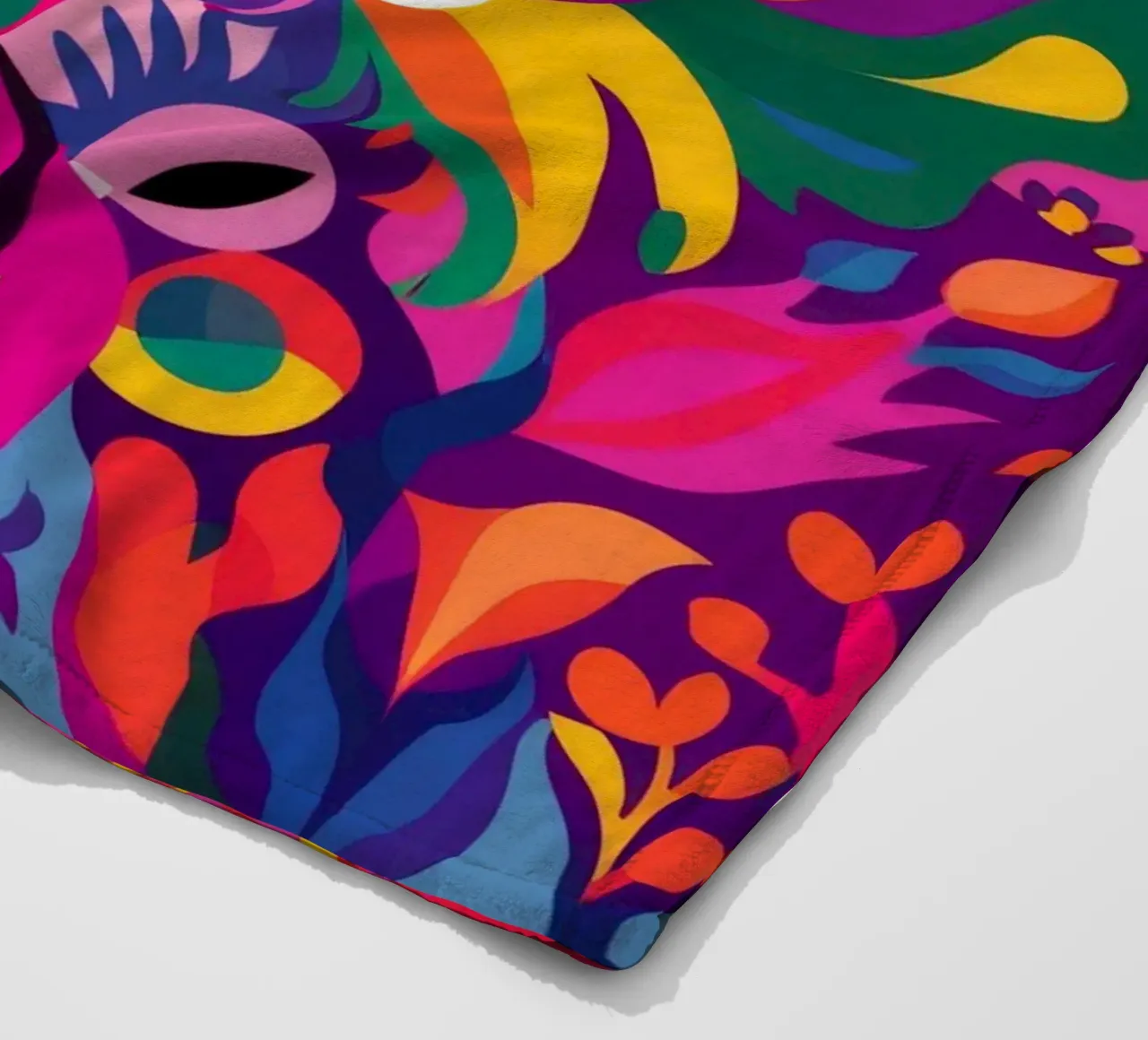 Kaleidoscopic Pattern Fusion fleece blanket by Ivory Frame