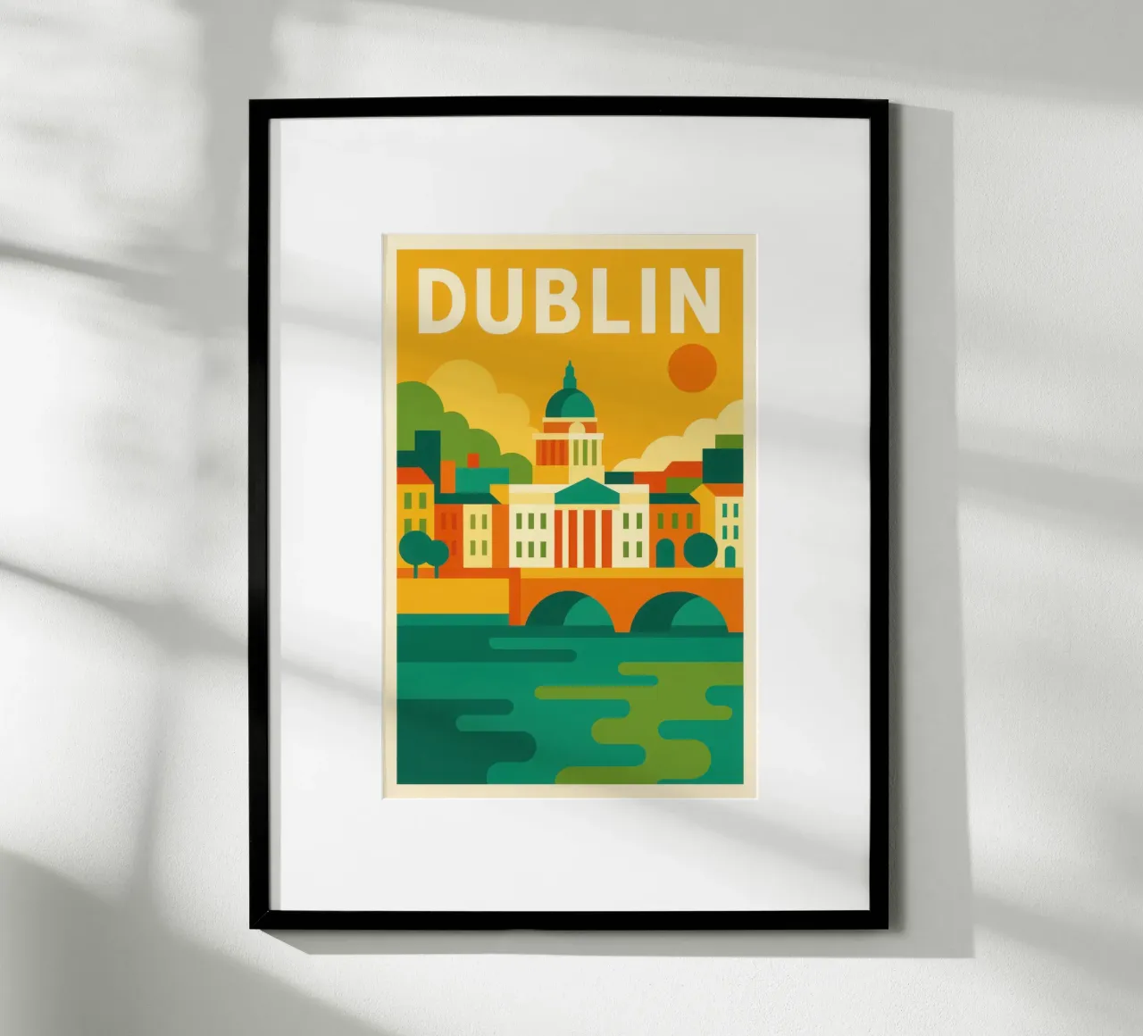 DUBLIN - Vibrierende Eleganz am Ufer des Liffey Poster von JETLAG | affiches voyage