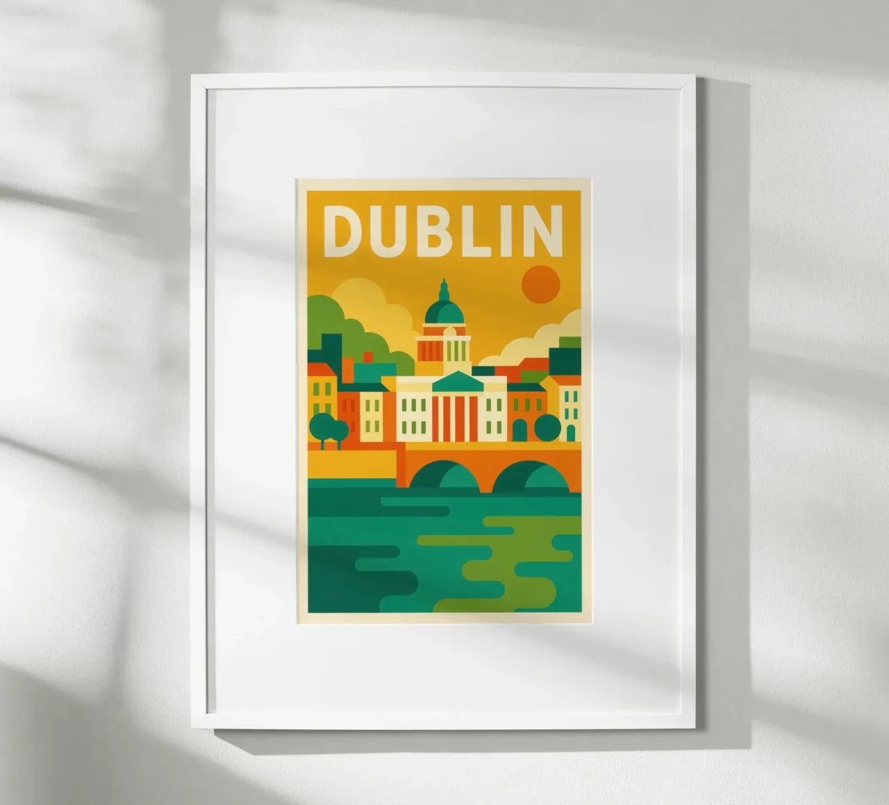DUBLIN - Vibrierende Eleganz am Ufer des Liffey Poster von JETLAG | affiches voyage