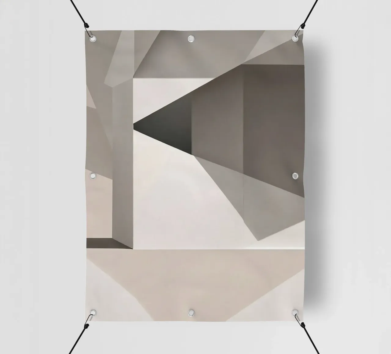 Sandfarben Abstrakt telo in pvc da kosinsart.gallery