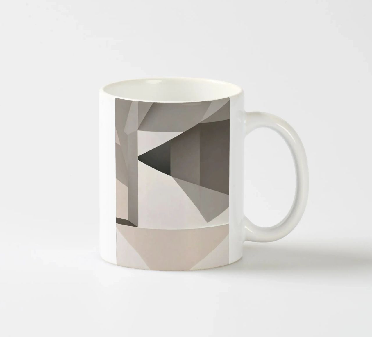 Sandfarben Abstrakt tazza in ceramica da kosinsart.gallery
