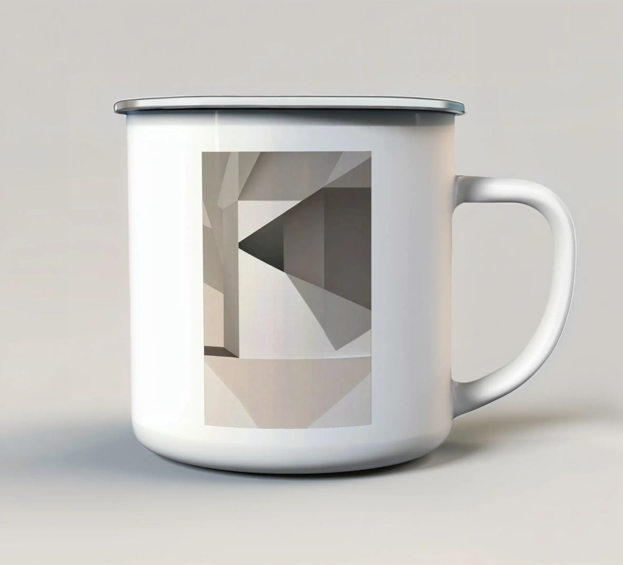Sandfarben Abstrakt tazza in smalto da kosinsart.gallery