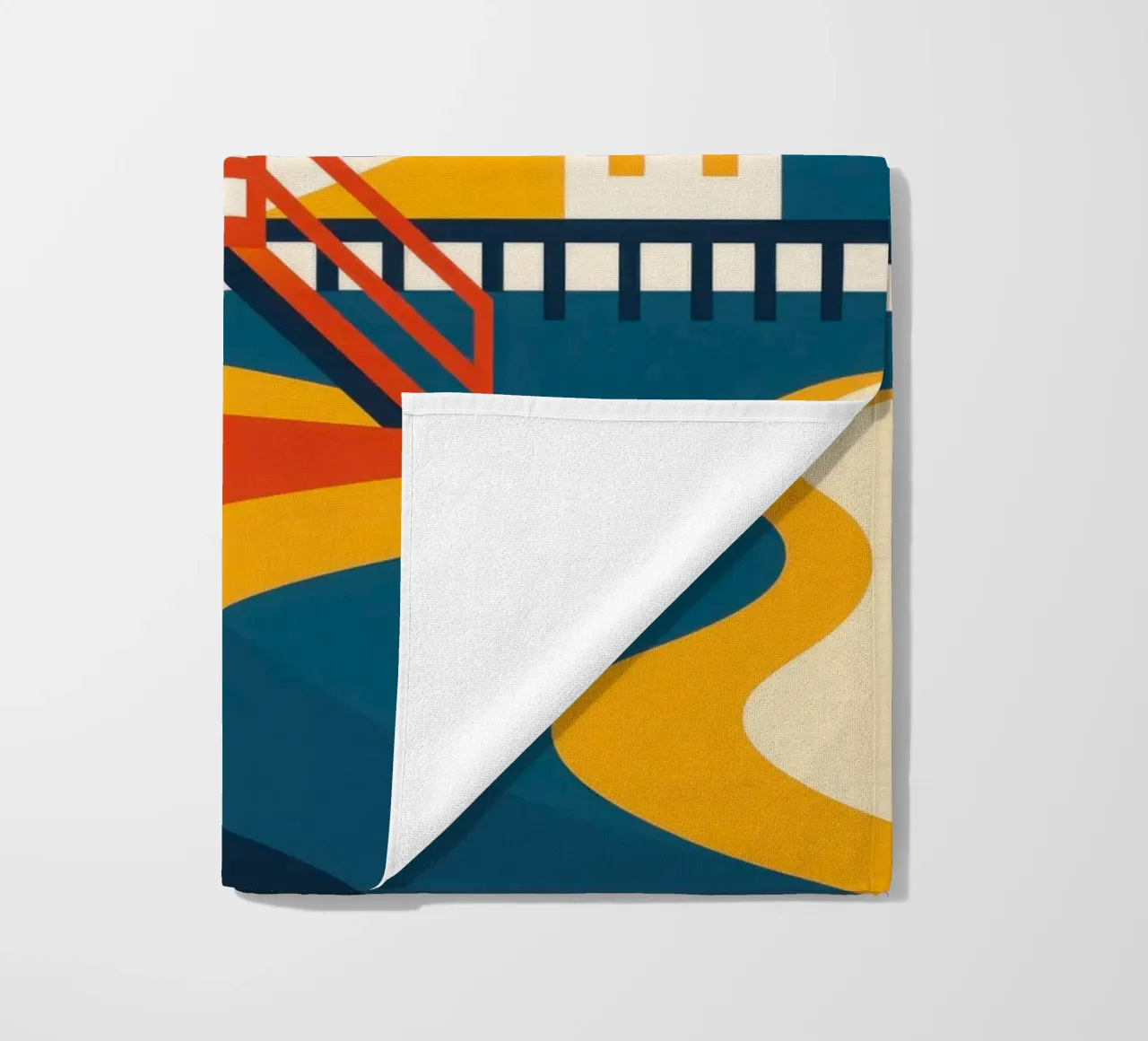 VENICE BEACH - The Californian myth in technicolour beach towel by JETLAG | affiches voyage