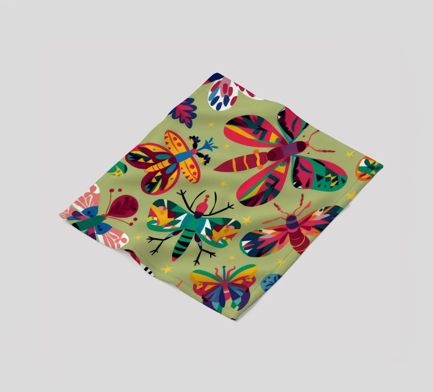 Butterfly Garden Delight fleecedeken van Ivory Frame