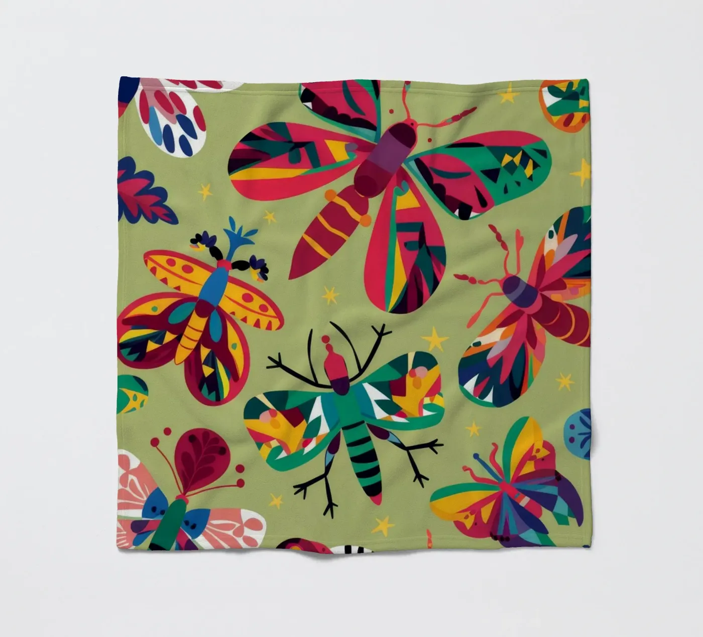 Butterfly Garden Delight fleecedeken van Ivory Frame