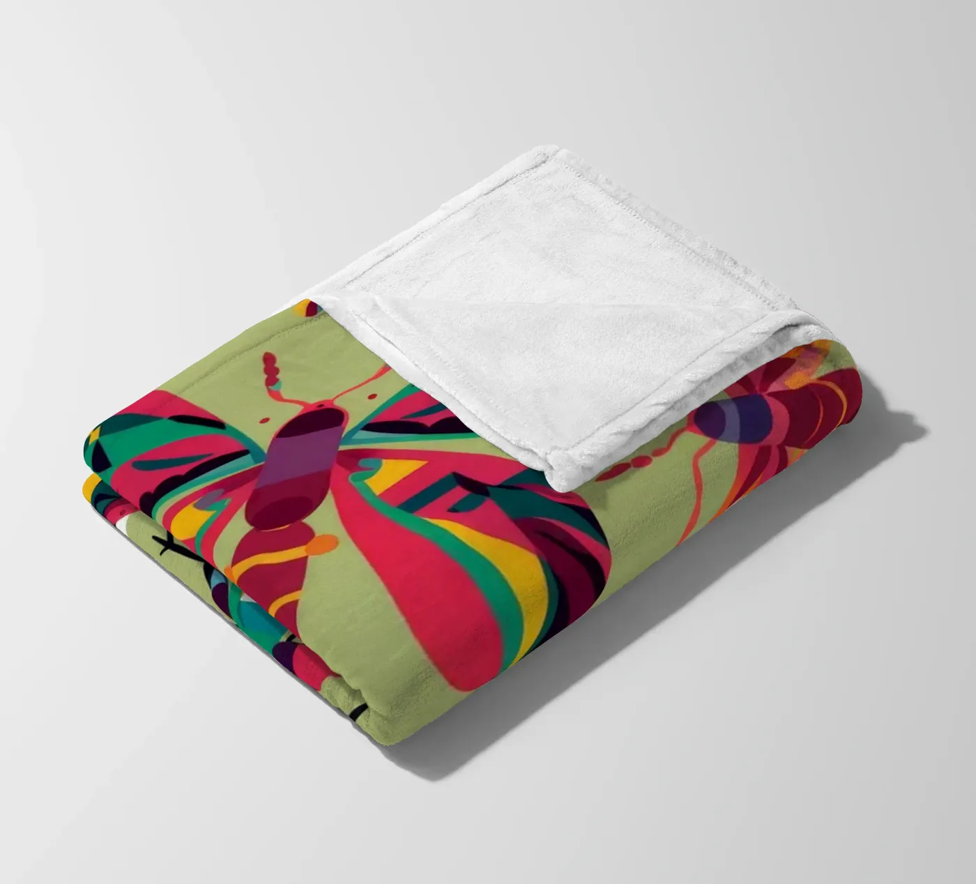 Butterfly Garden Delight fleecedeken van Ivory Frame