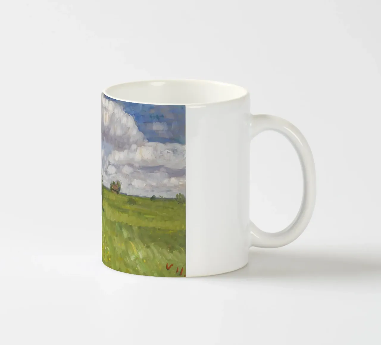 Otto Modersohn - Prati estivi tazza in ceramica da ARTOTHEK