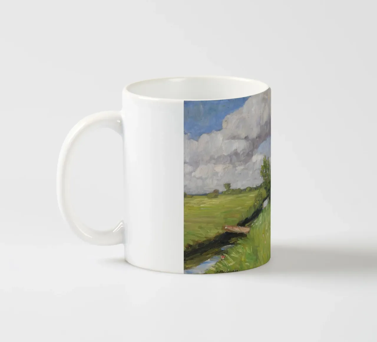 Otto Modersohn - Prati estivi tazza in ceramica da ARTOTHEK
