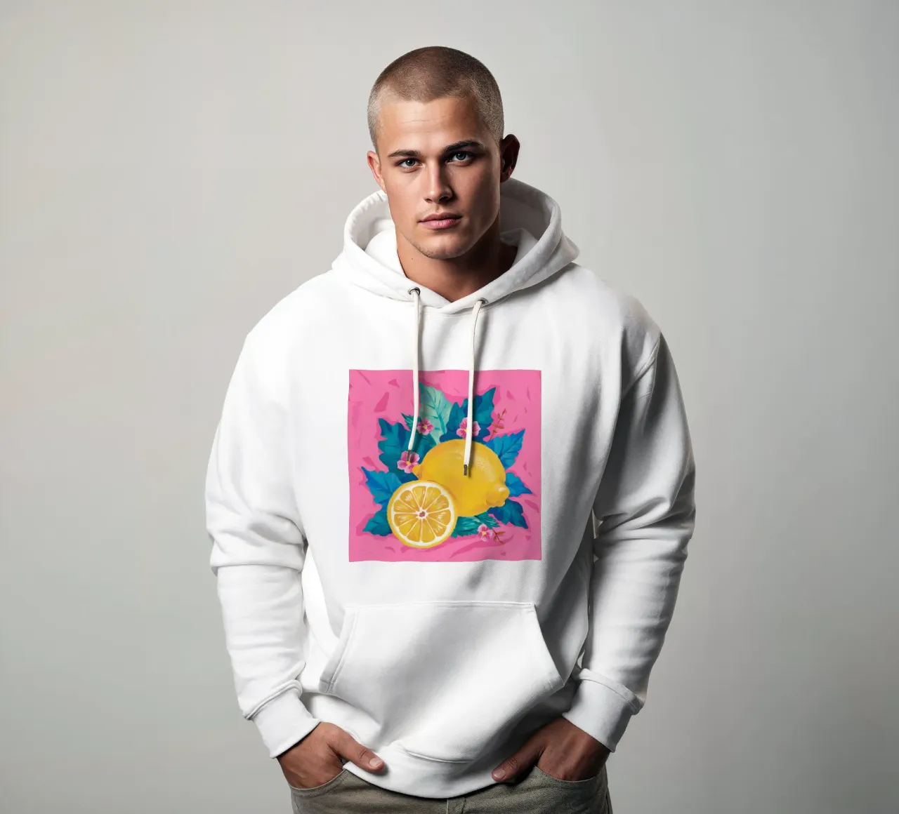 Freschezza dei fiori di agrumi felpa con cappuccio da Ivory Frame
