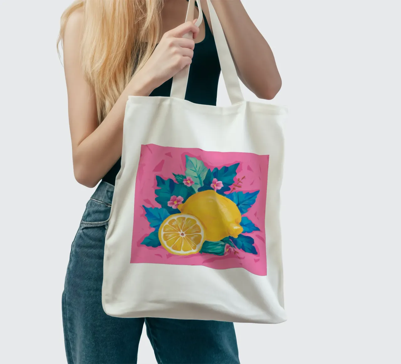 Freschezza dei fiori di agrumi borsa in juta da Ivory Frame