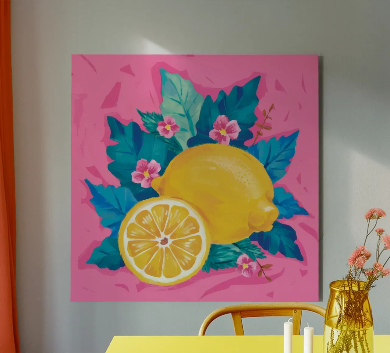 Freschezza dei fiori di agrumi alluminio dibond da Ivory Frame