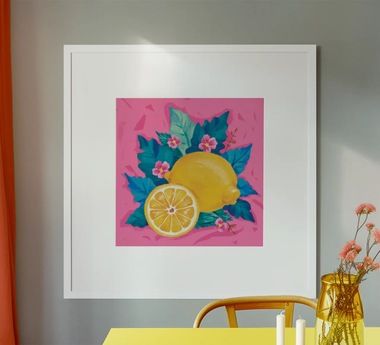 Freschezza dei fiori di agrumi carta hahnemühle da Ivory Frame
