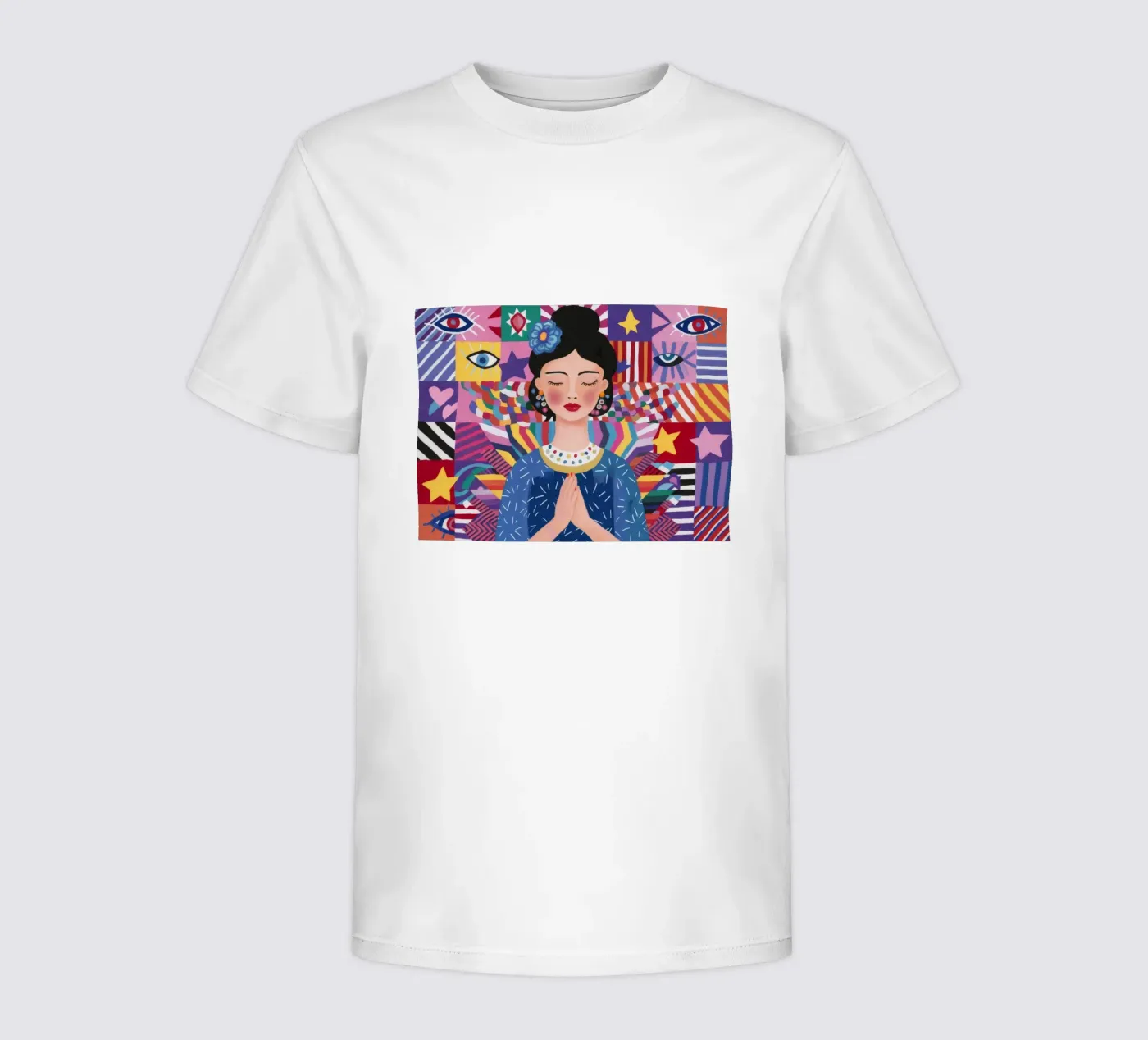 Modello di preghiera Riverenza t-shirt bambini da Ivory Frame