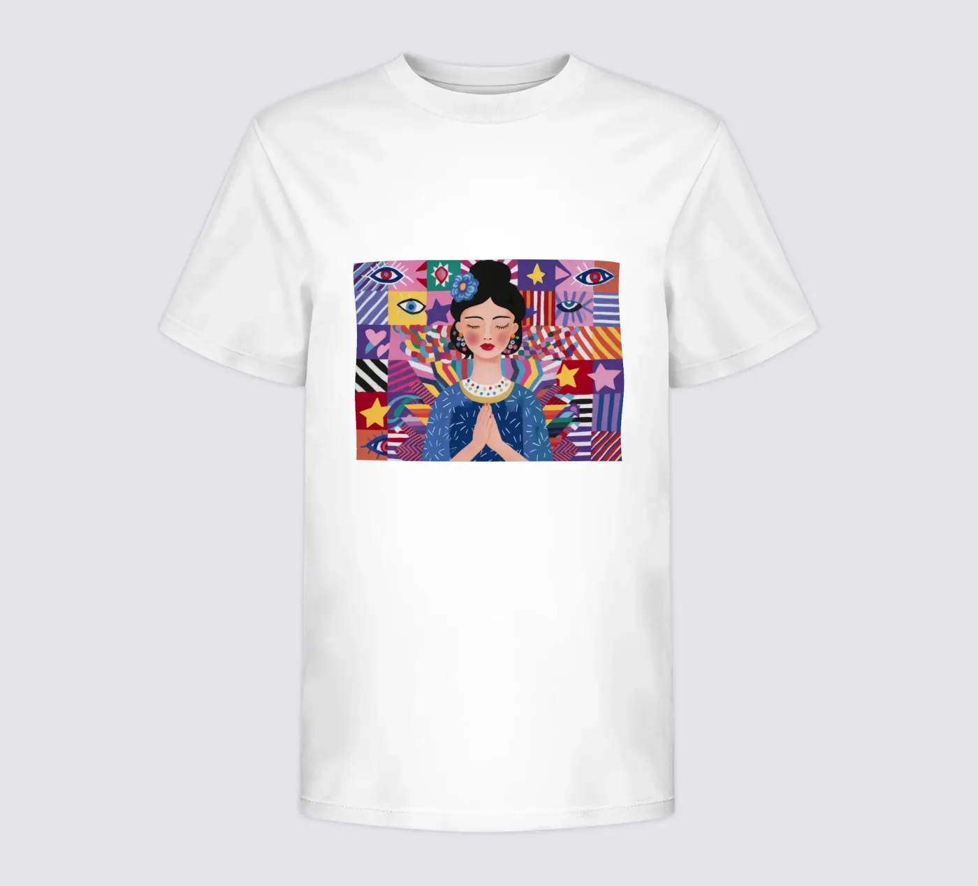 Modello di preghiera Riverenza t-shirt bambini da Ivory Frame