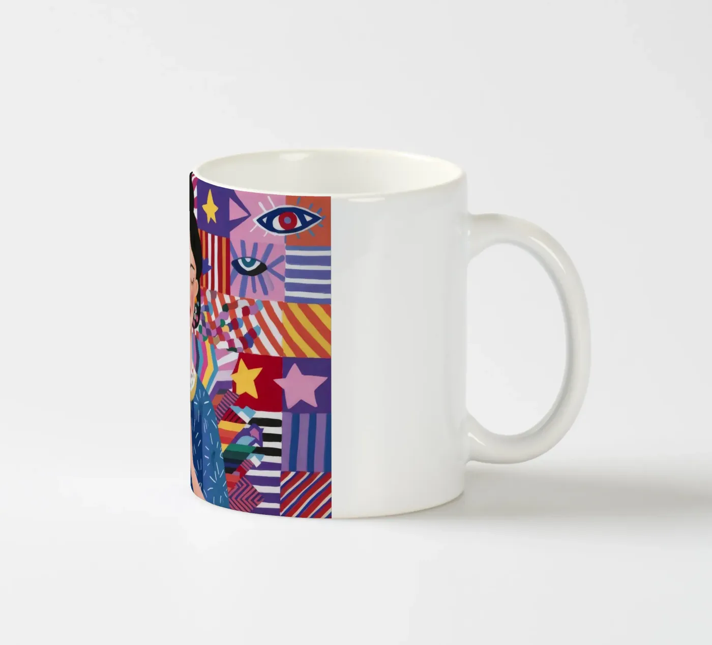 Prayerful Pattern Reverence ceramic mug by Ivory Frame