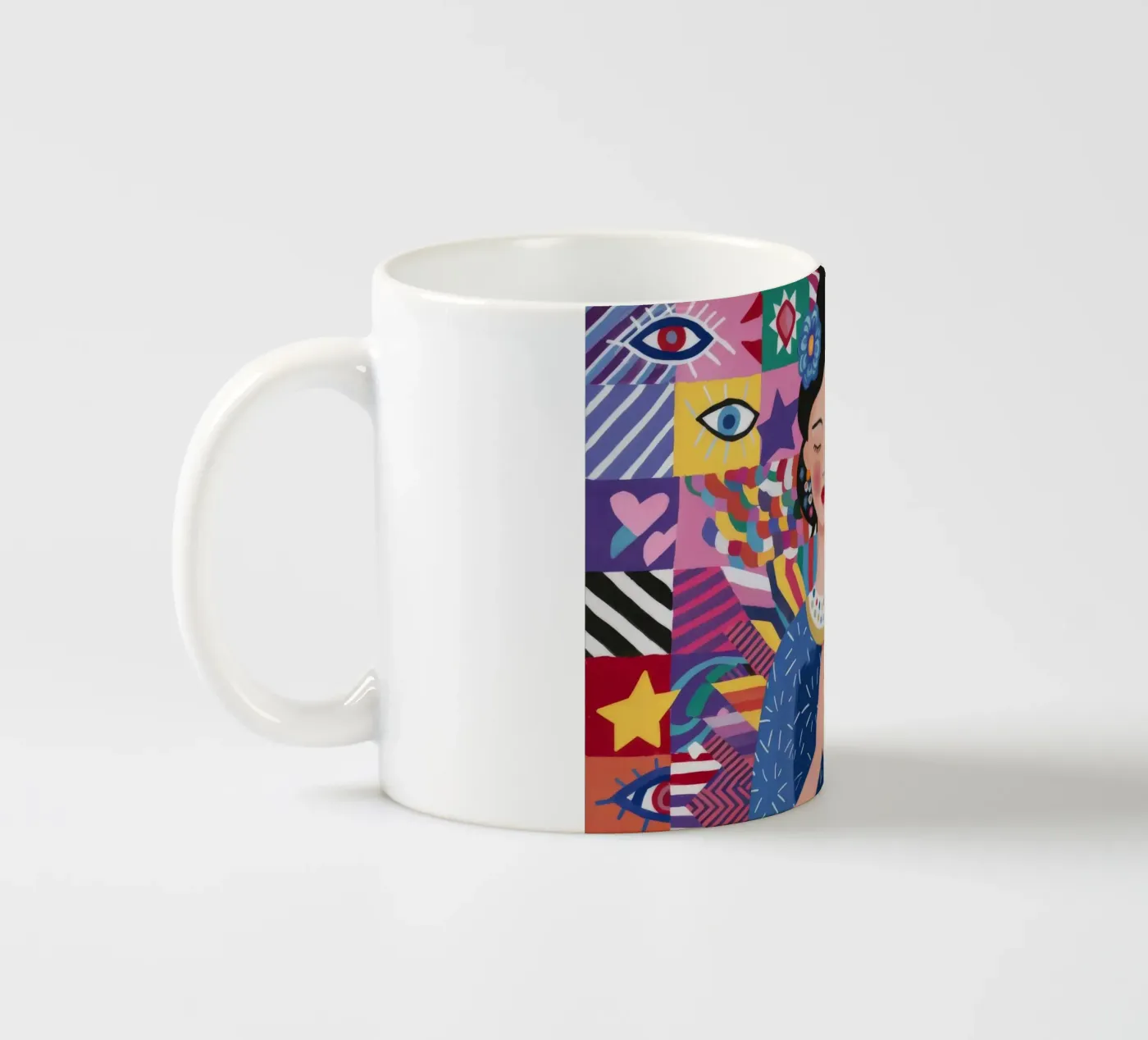 Prayerful Pattern Reverence ceramic mug by Ivory Frame