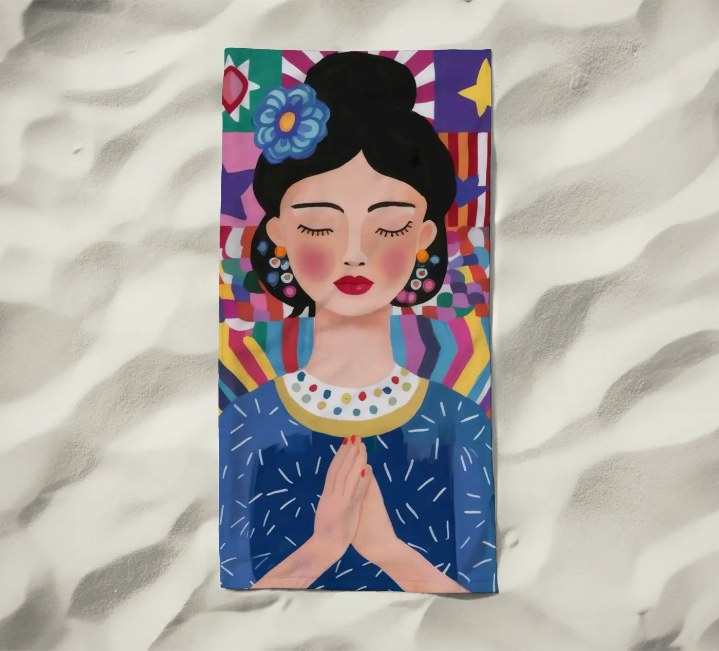 Prayerful Pattern Reverence telo mare da Ivory Frame