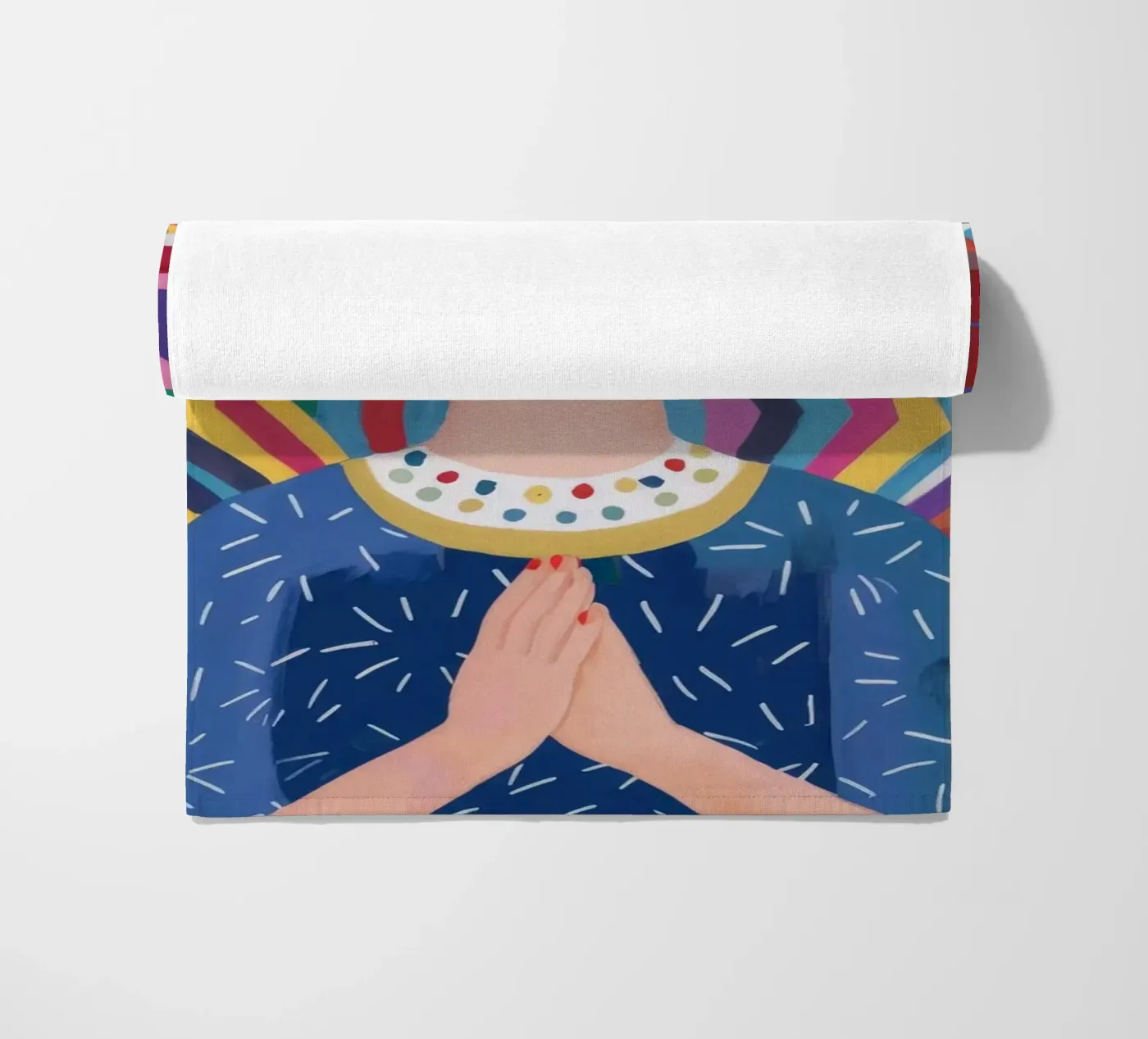 Prayerful Pattern Reverence telo mare da Ivory Frame